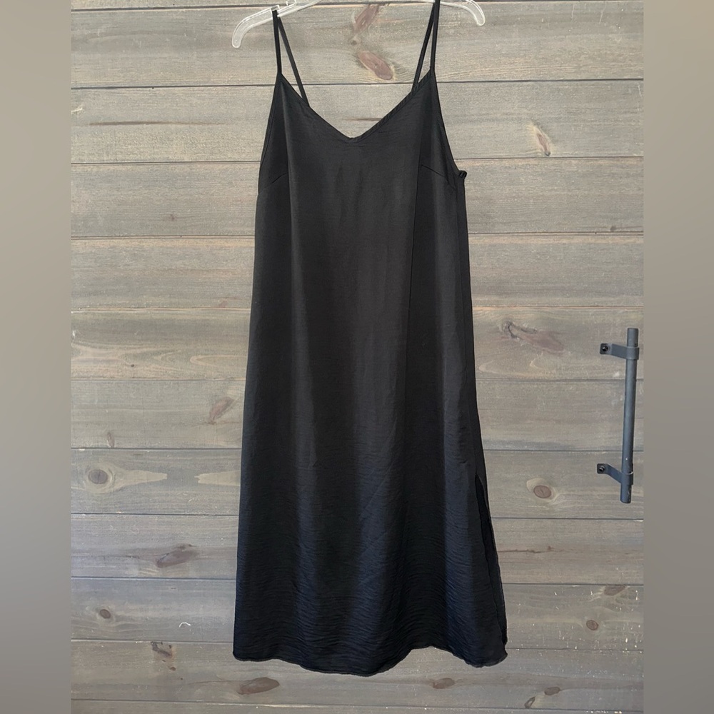 SEE YOU MONDAY Black Slip Dress
